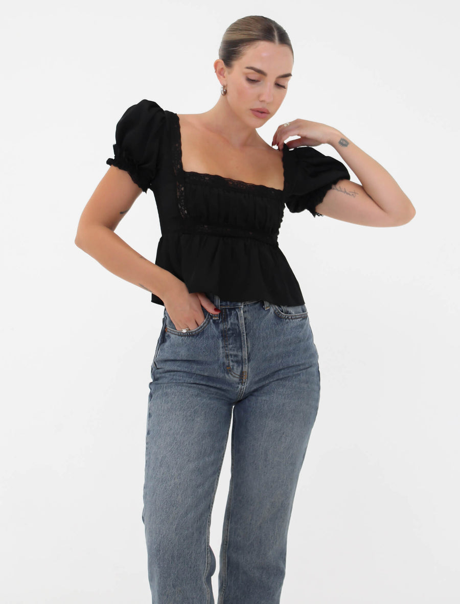 Napa Valley Top | Black - Blouse