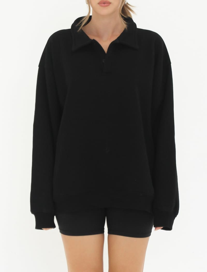 Airport Sweatshirt | Black - Sweaters