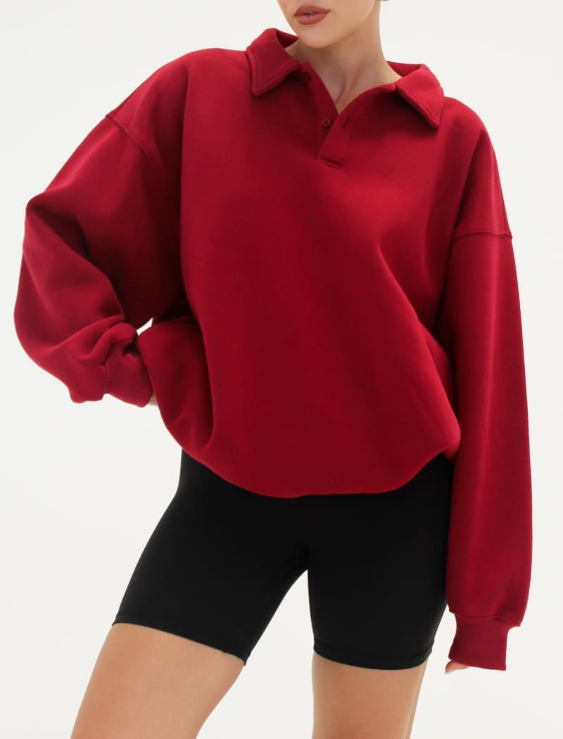 Airport Sweatshirt | Merlot - Sweaters