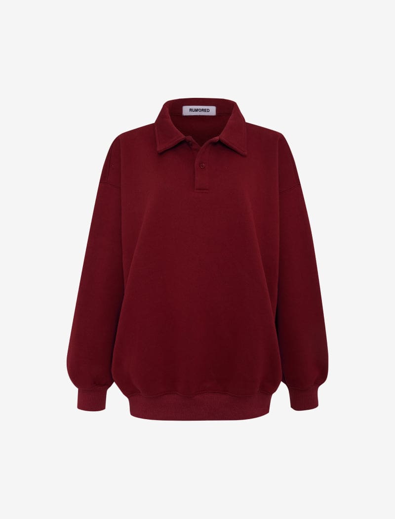 Airport Sweatshirt | Merlot