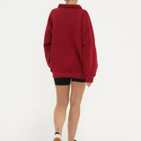 Airport Sweatshirt | Merlot - Sweaters