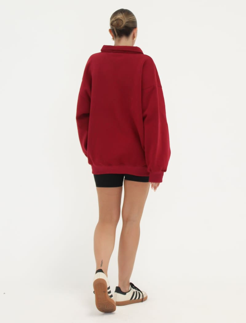 Airport Sweatshirt | Merlot - Sweaters