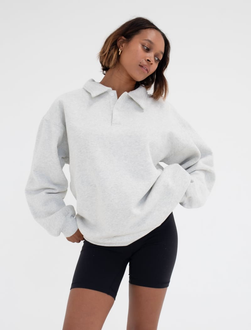 Airport Sweatshirt | Pearl Gray - Sweaters