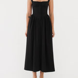 Antoinette Midi Dress | Black - Midi Dress