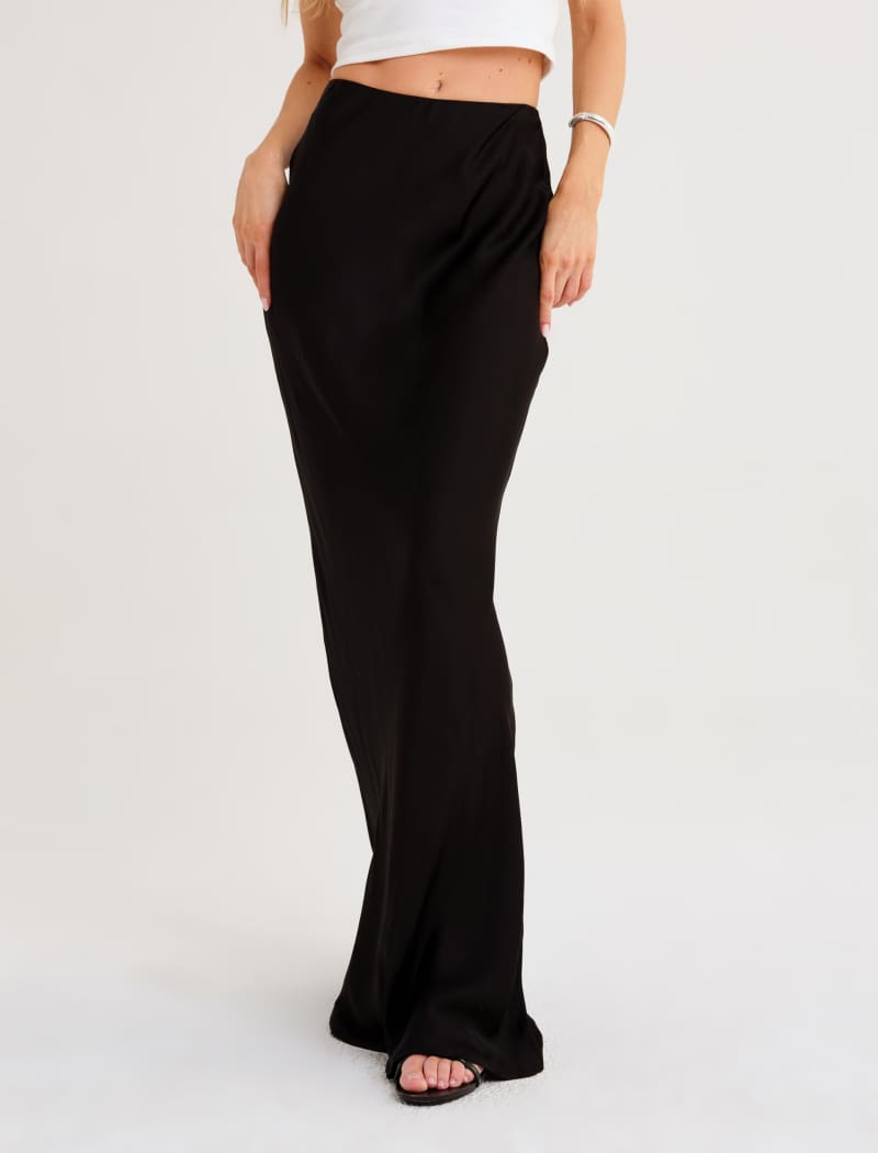 Archive Bias Maxi Skirt | Black - Maxi Skirt