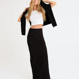 Archive Bias Maxi Skirt | Black - Maxi Skirt