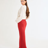 Archive Bias Maxi Skirt | Crimson - Maxi Skirt