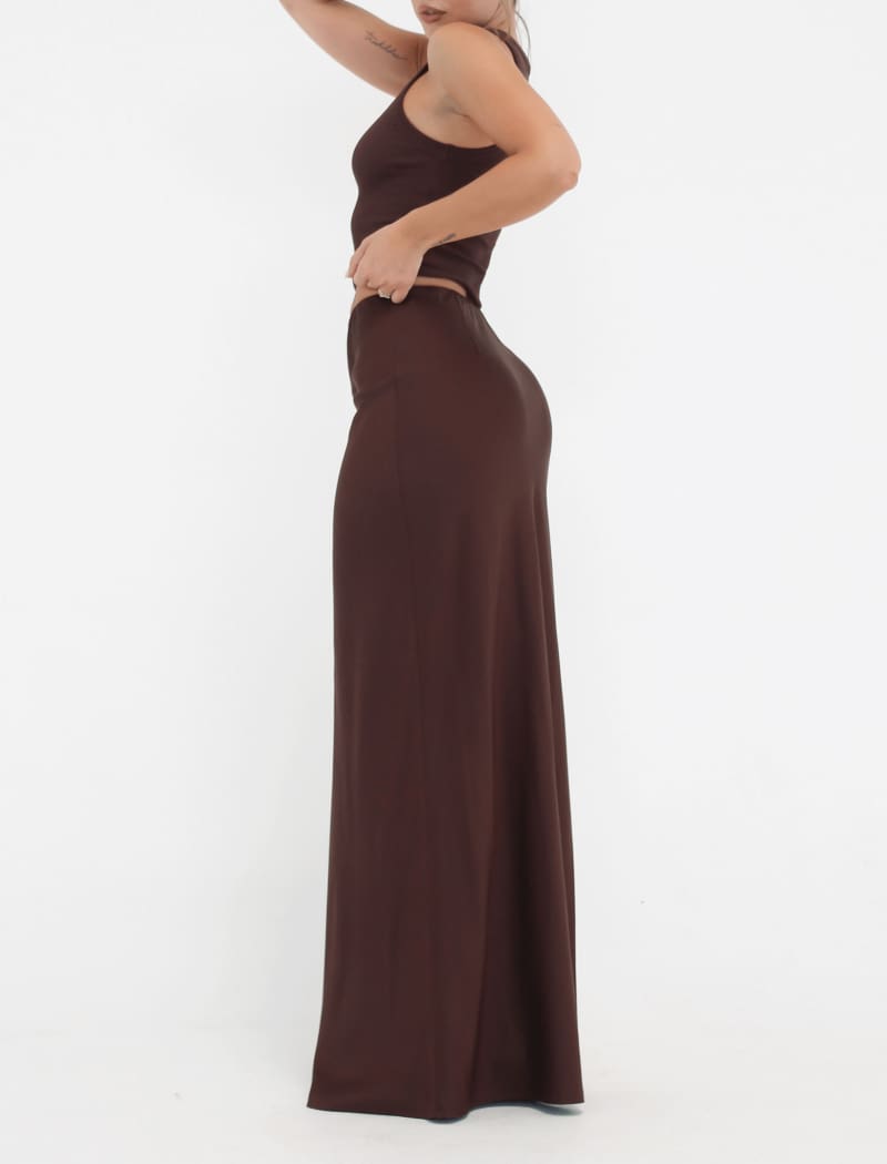 Archive Bias Maxi Skirt | Espresso - Maxi Skirt