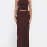 Archive Bias Maxi Skirt | Espresso - Maxi Skirt