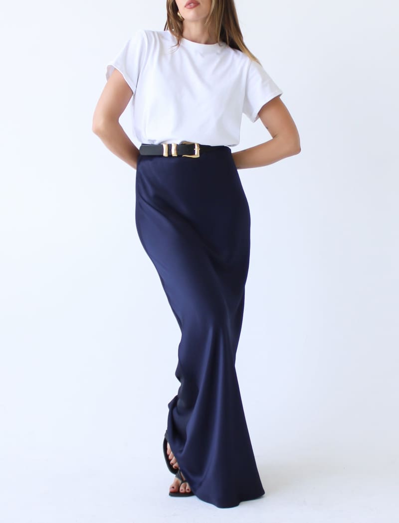 Archive Bias Maxi Skirt | Navy - Skirts
