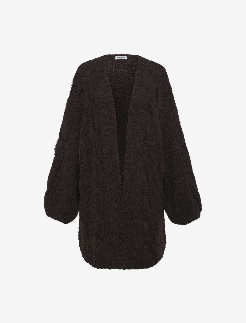 Aspen Cardigan | Espresso - Knitwear