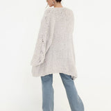 Aspen Cardigan | White Smoke - Cardigan