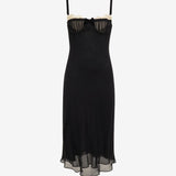 Bardot Midi Dress | Black