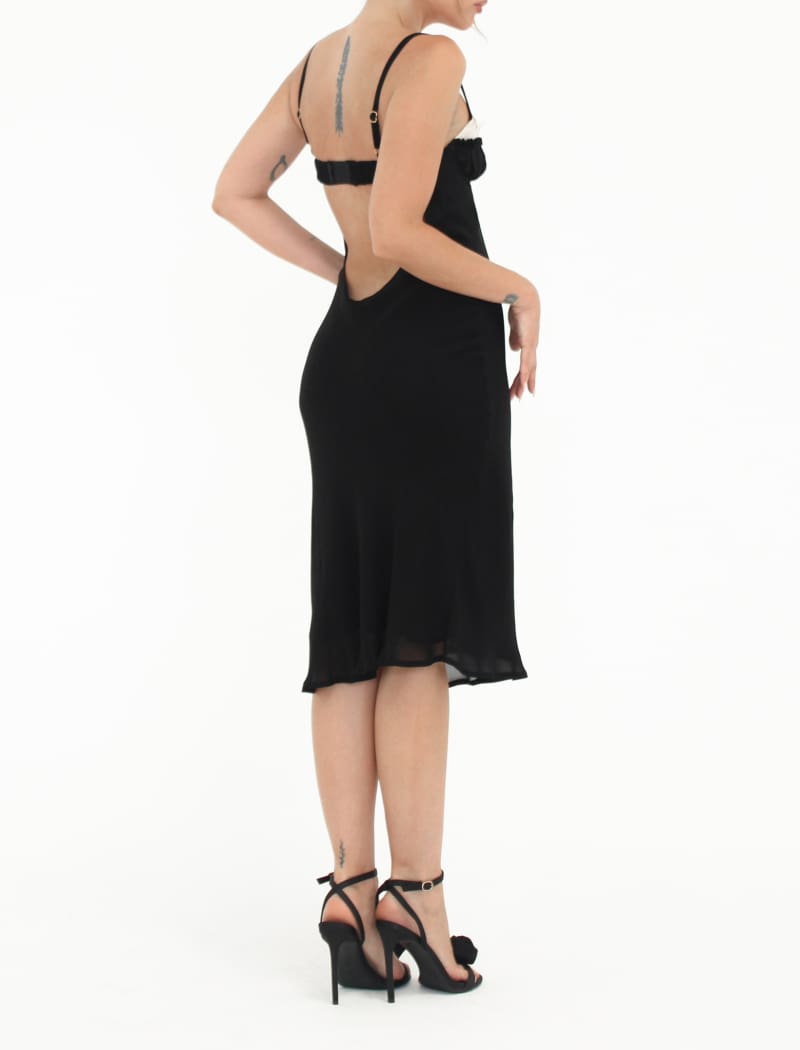 Bardot Midi Dress | Black