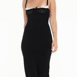 Bardot Midi Dress | Black