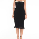 Bardot Midi Dress | Black