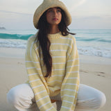 Bayside Sweater | Banana Stripe - Sweaters