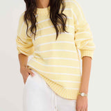 Bayside Sweater | Banana Stripe