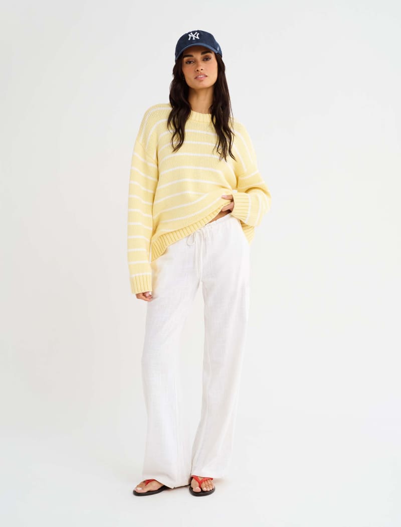 Bayside Sweater | Banana Stripe