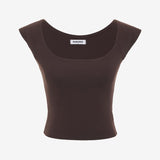 Be Mine Top | Chocolate - T-Shirt