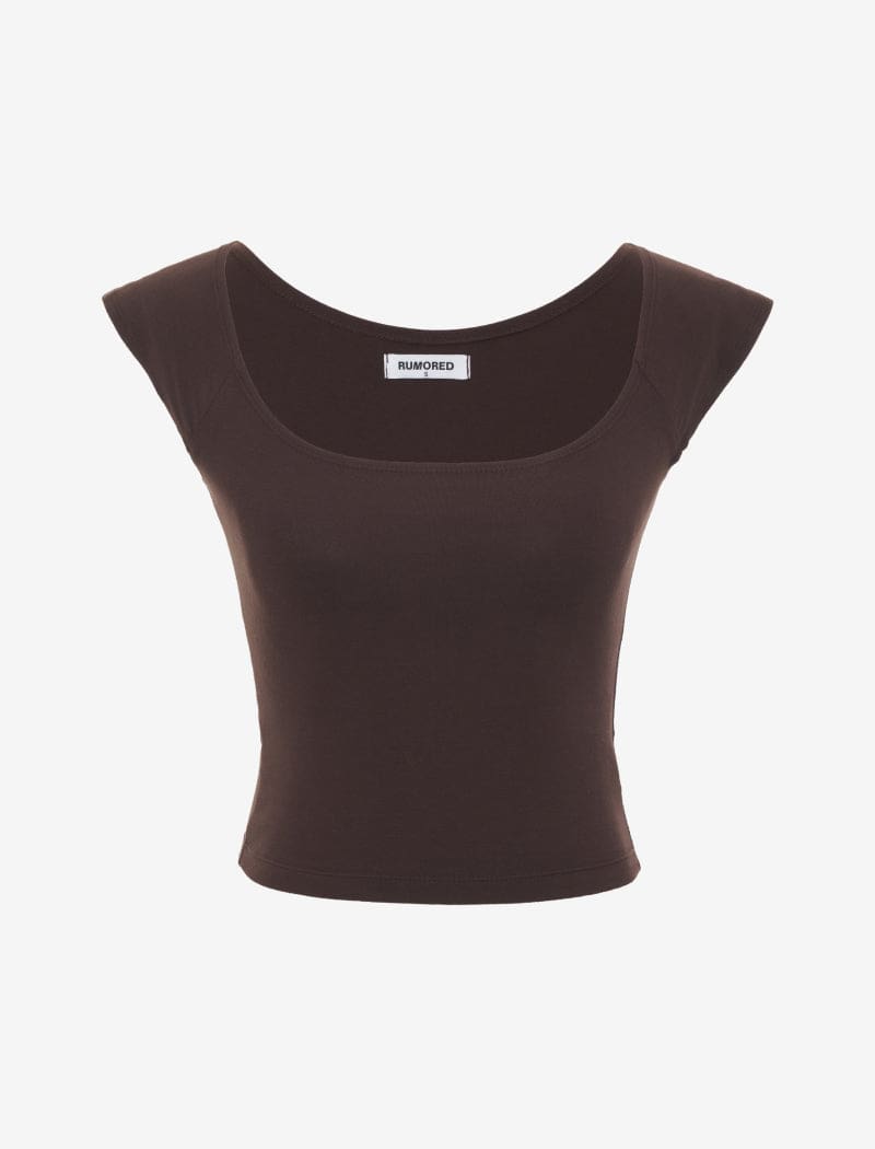 Be Mine Top | Chocolate - T-Shirt