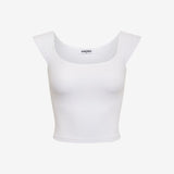 Be Mine Top | White - T-Shirt