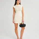 Birkin Mini Dress | Ivory - Mini Dress