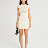 Birkin Mini Dress | Ivory - Mini Dress