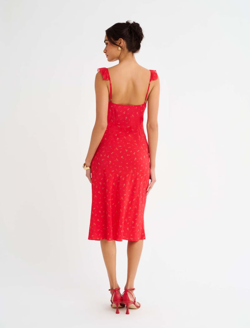 Butterfly Midi Dress | Coral Meadow