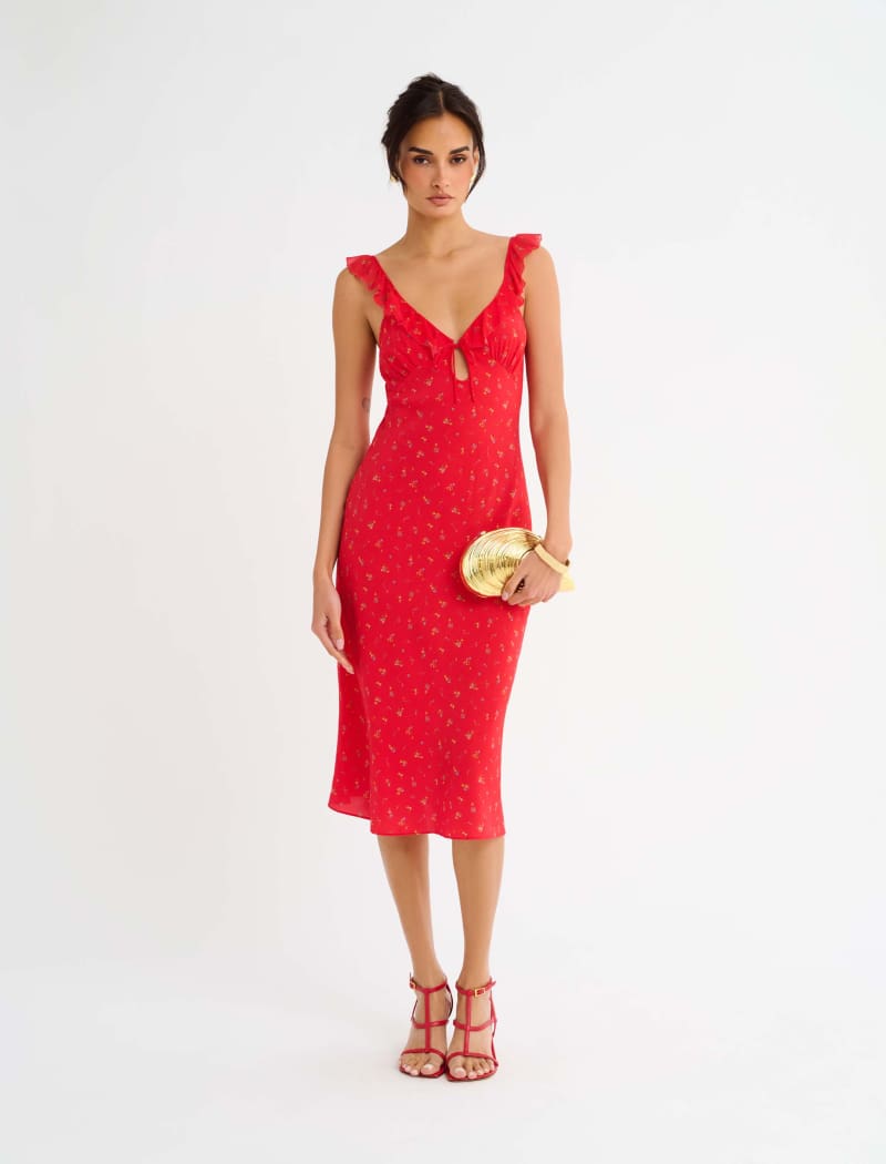 Butterfly Midi Dress | Coral Meadow