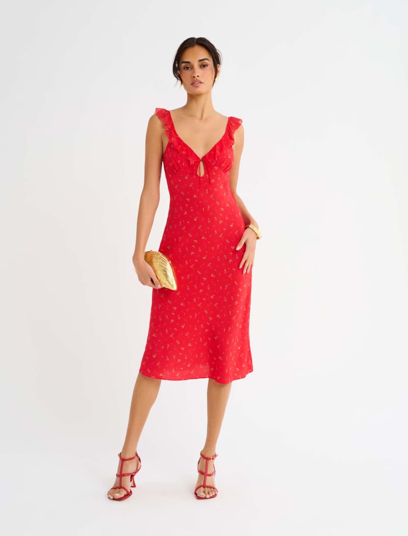 Butterfly Midi Dress | Coral Meadow