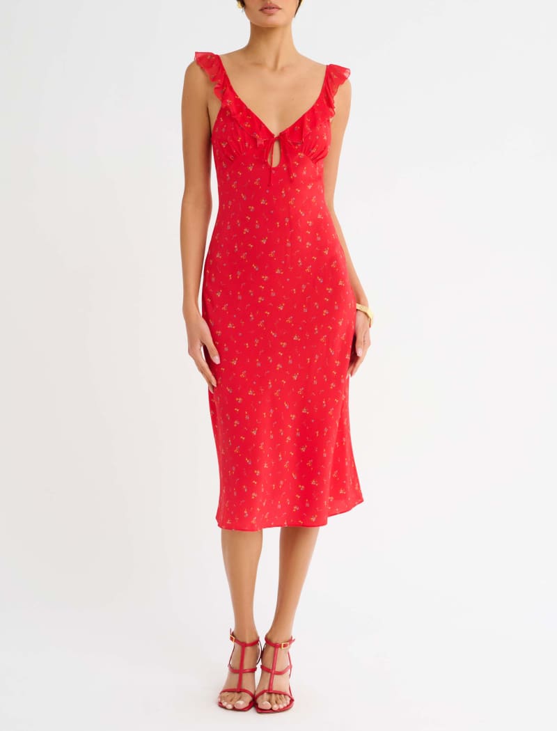 Butterfly Midi Dress | Coral Meadow