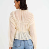 Cambridge Top | Ivory - Tops