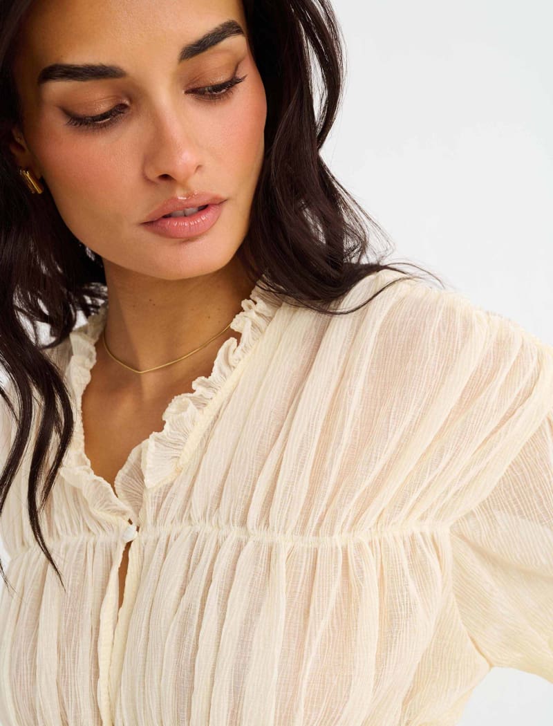 Cambridge Top | Ivory - Tops