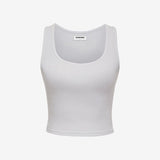 Classic Ribbed Tank | White - Camis and Tanks