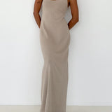 Cloud Nine Maxi Dress | Taupe - Maxi Dress