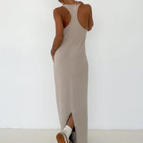 Cloud Nine Maxi Dress | Taupe - Maxi Dress