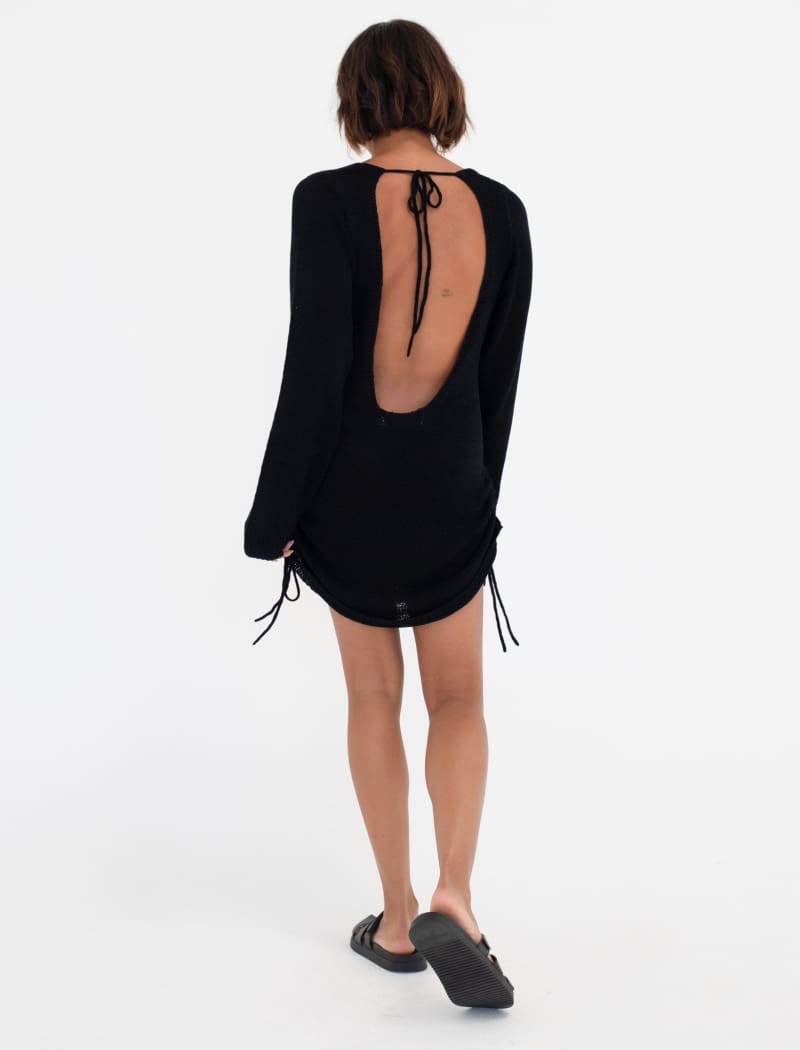 Coastal Sands Mini Dress | Black - Mini Dress