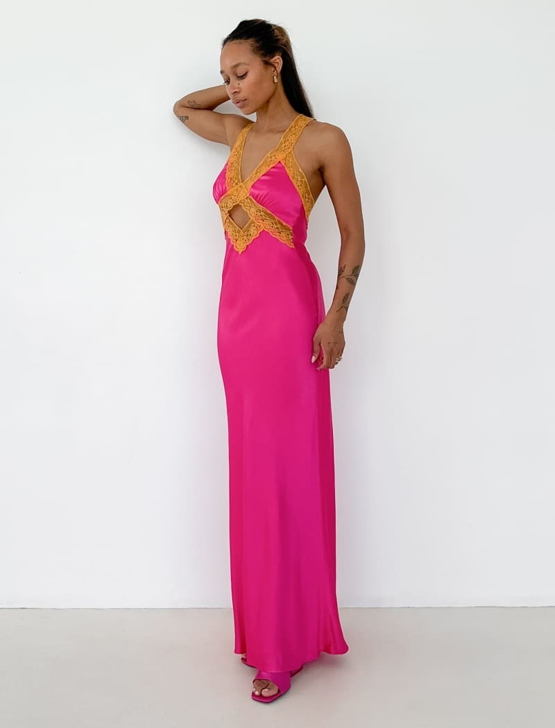 Crossroads Maxi Dress | Fuchsia - Maxi Dress