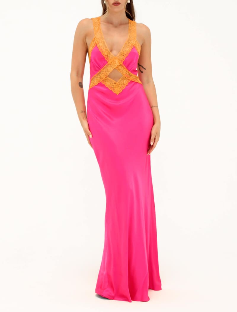 Crossroads Maxi Dress | Fuchsia - Maxi Dress