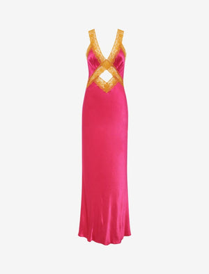 Crossroads Maxi Dress Fuchsia Rumored