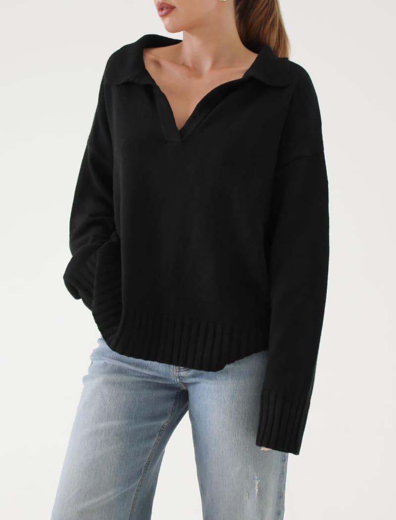 Delancey Sweater | Black - Sweaters