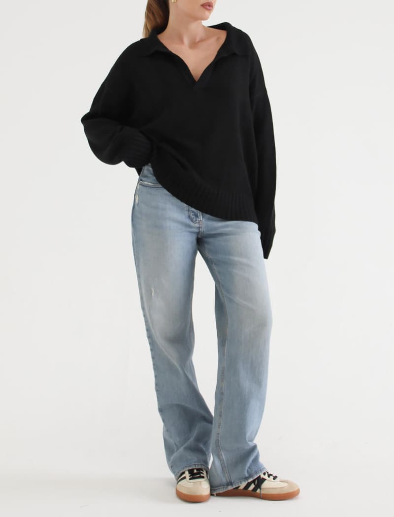 Delancey Sweater | Black - Sweaters