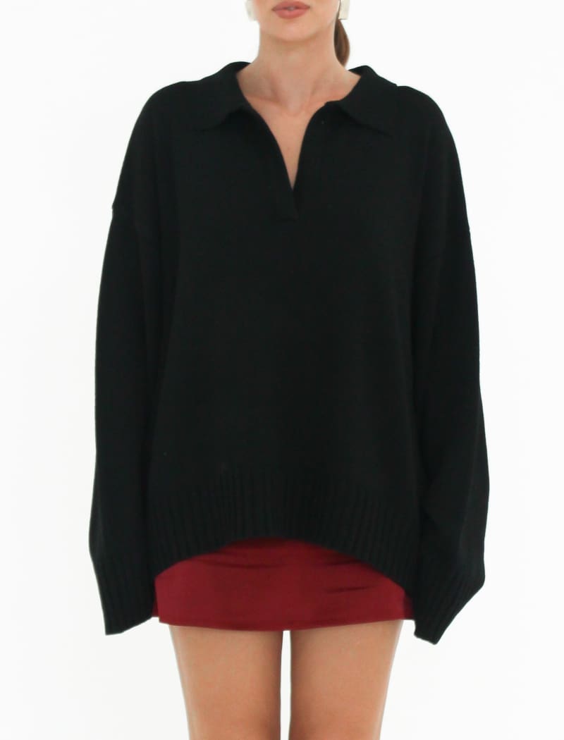 Delancey Sweater | Black - Sweaters