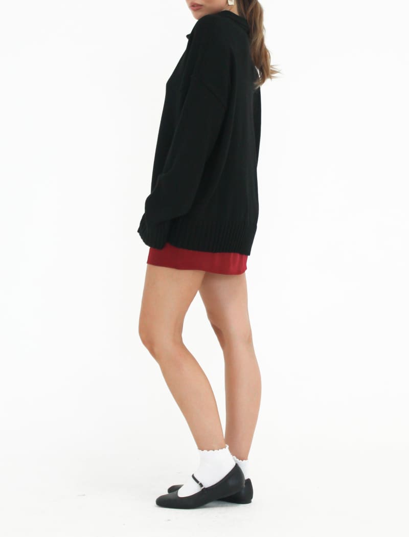 Delancey Sweater | Black - Sweaters