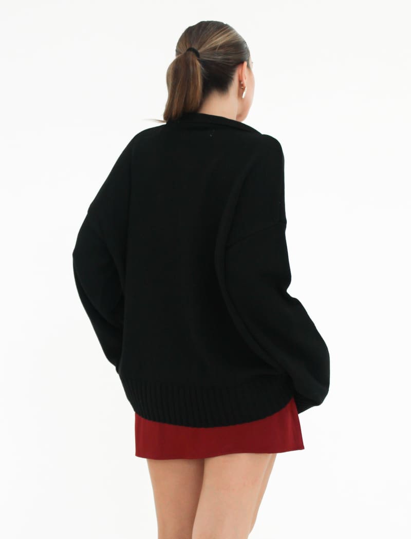 Delancey Sweater | Black - Sweaters