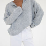 Delancey Sweater | Pearl Gray - Sweaters