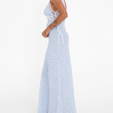 Dolly Midi Dress | Blue Ditsy Dot - Midi Dress