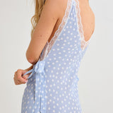 Dolly Midi Dress | Blue Ditsy Dot - Midi Dress