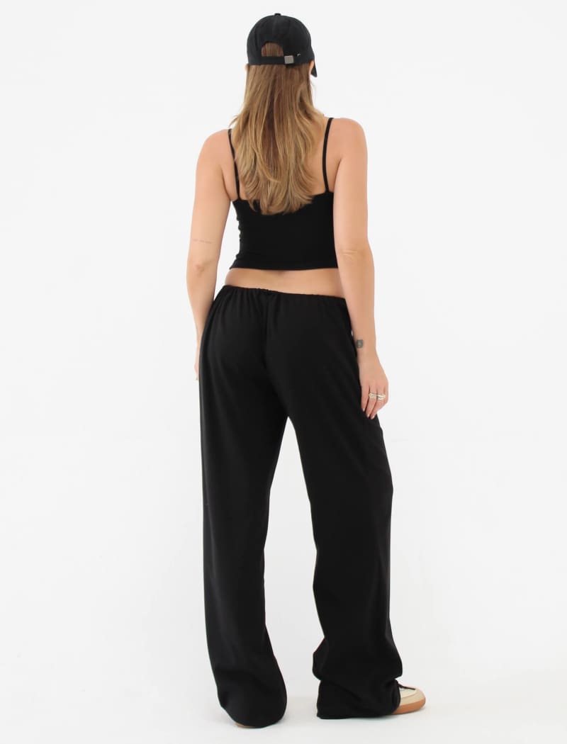 Easy Drawstring Pant | Black - Pants